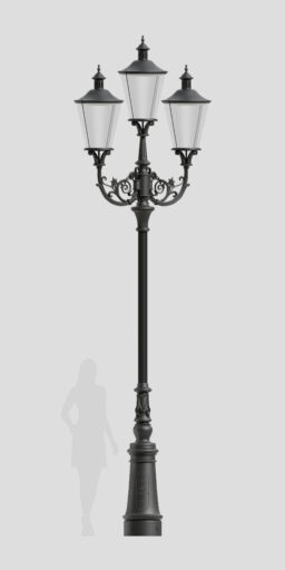 Lanterna decorada com dois braços B3A/03