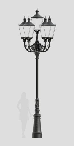 Lanterna alta, com quatro braços B5A/03