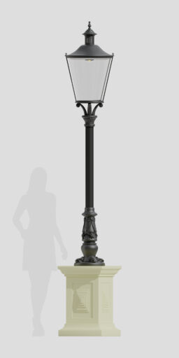 Lanterna de jardim/estacionamento B7/P numa coluna luminosa