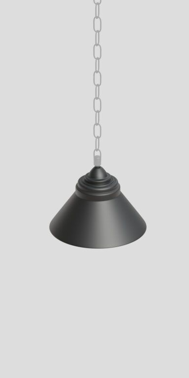 Luminária suspensa 36 Focus, em forma de taça