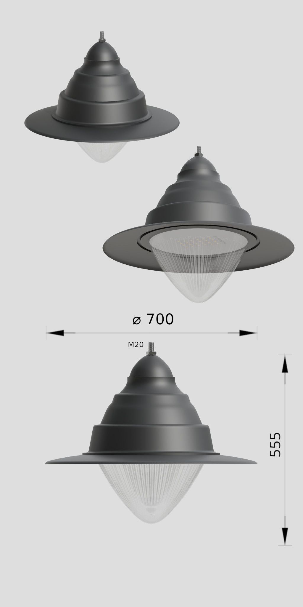 Detailed image of Luminário 23 Antares A
