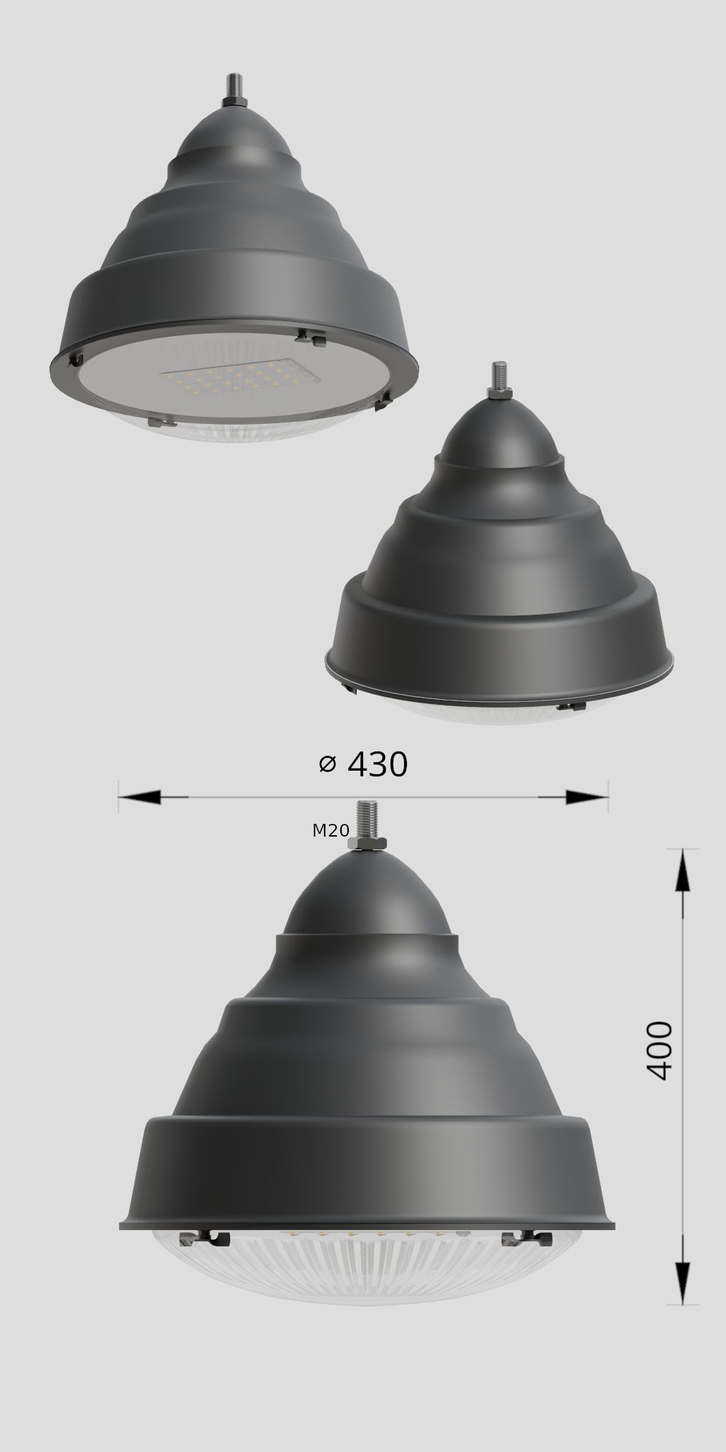 Detailed image of Luminário 23 Antares E
