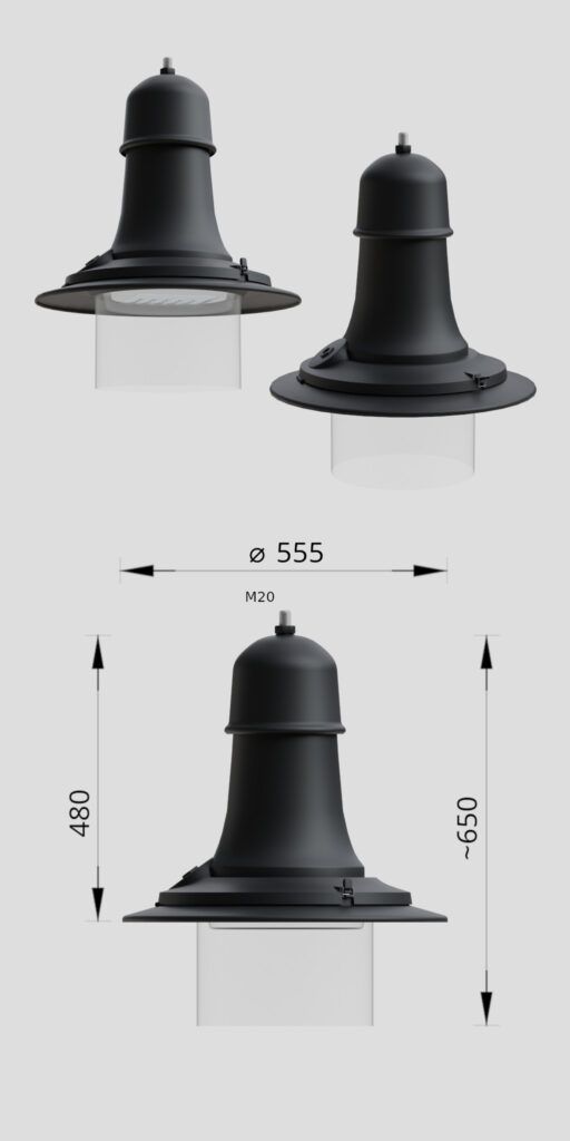 Detailed image of Luminário 47 Aries V